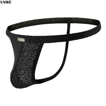 

Jacquard Gay Underwear Transparent Ultra-thin Solid Color Nylon Thong Mens Mesh G String Tanga Hombre EU S-XXL