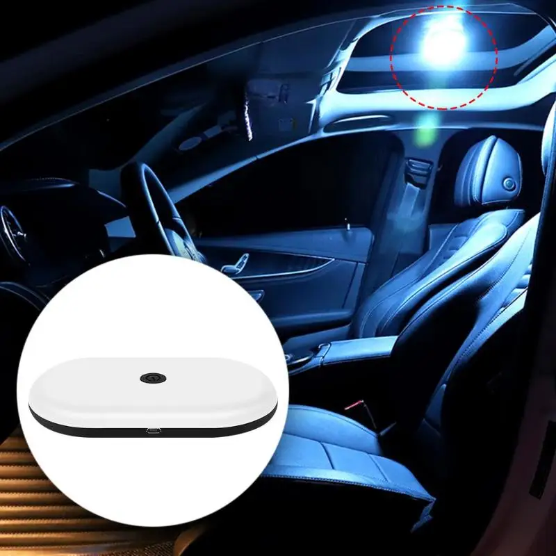 800LM Universal Car LED Light Auto Interior Decorration Light Roof Dome LED Reading Lamp USB Rechargeable Light