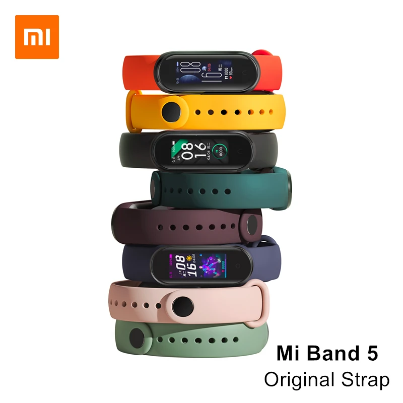 Оригинальный ремешок для наручных часов Xiaomi цветной браслет умные аксессуары Mi