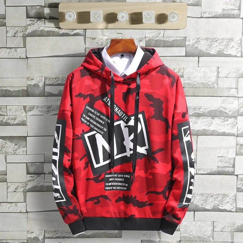 

Plus Size 4XL Camouflage Hoodies Men 2020 New Fashion Sweatshirt Male Camo Hoody Hip Hop Spring Military Hoodie Mens Clothing