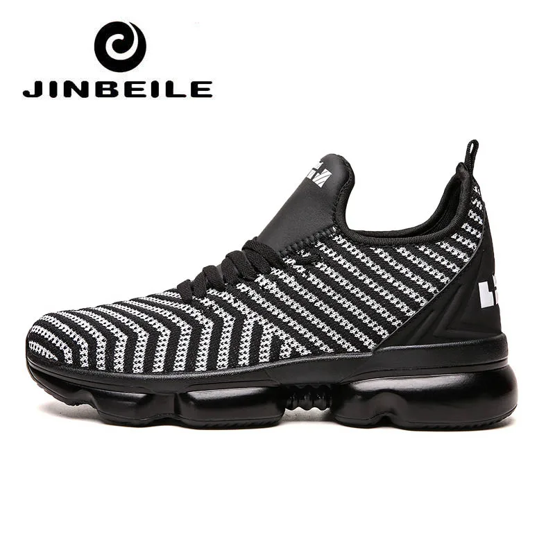 Новые низкие дышащие кроссовки для мужчин Lebron 16 Tenis Zapatillas Баскетбол Hombre Ретро 5 сетка спортивная обувь для мужчин s - Цвет: Black-white
