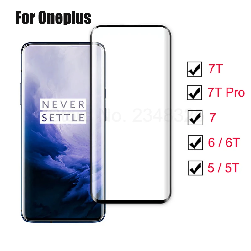 Закаленное стекло протектор экрана для Oneplus 7T 7 Pro 6t 5t 5 One Plus 7 Oneplus7 1+ 7 полное покрытие стекло Защита для Oneplus 7T Pro