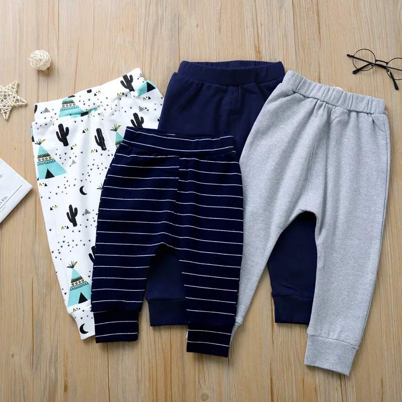 

Autumn Baby Can Open Crotch Big Pp Pants Spring And Autumn Trousers Children Cute Men And Women Baby Stripes Harem Pants