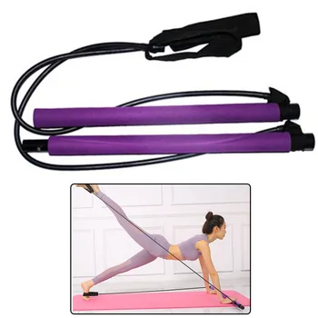 

Adults Fitness Yoga 91cm Pilates Bar Trainer Exercise Bars Portable Yoga Gym Stick Slimming Multi Exercise