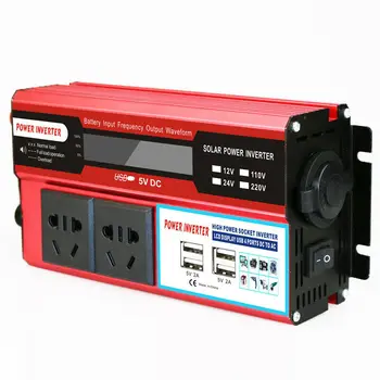 

3000W Car Power Inverter USB DC12/24V To AC110V/220V Sine Wave Converter Voltage Transformer Charger Solar Inversor