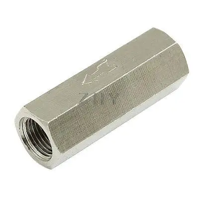 2 шт 1/" PT резьба твердая латунь прямой односторонний обратный клапан