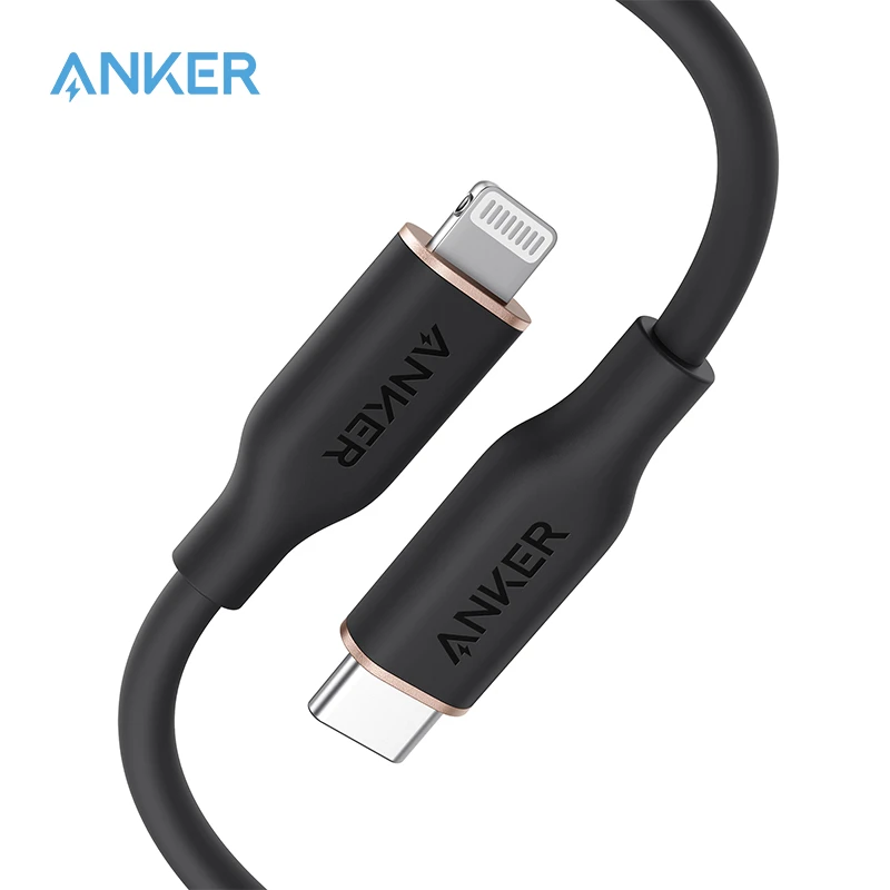 Anker Usb C To Lightning Cable Powerline Iii Flow For Iphone 11 12 Pro Max / 12/11 Airpods