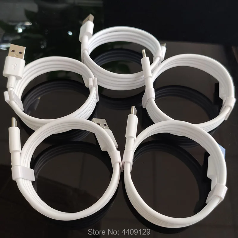 5pcs/lot Type C usb Cable Fast Charging Cable for Samsung Xiaomi Mobile Phone Cable USB C TypeC Charge Data Cord for Huawei 1m - Цвет: type c cable