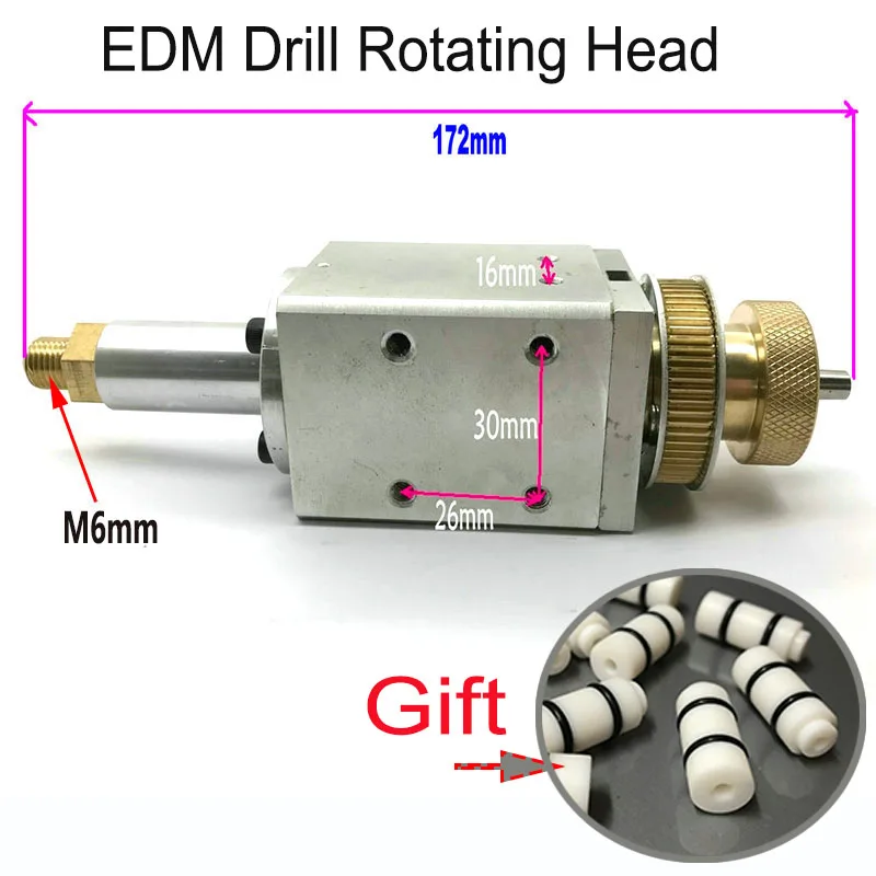EDM сверло Вращающаяся головка для электродной трубки маленькое отверстие EDM сверлильный станок
