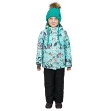 Детская зимняя куртка для сноуборда Лыжная одежда теплые водонепроницаемые зимние штаны для мальчиков Лыжная Куртка Лыжный жилет для мальчиков и девочек enfant skipak