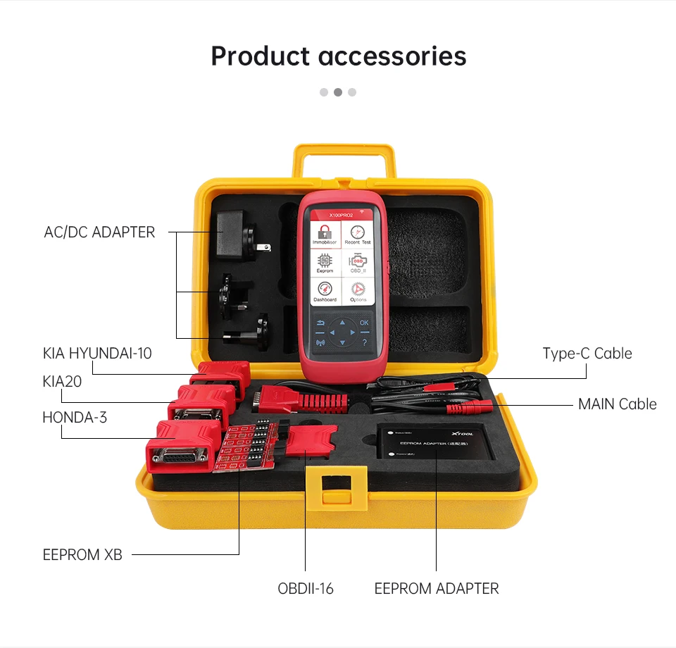 Программатор автомобильных ключей XTOOL X100 Pro2 OBD2/настройка пробега X100PRO ECU сброс