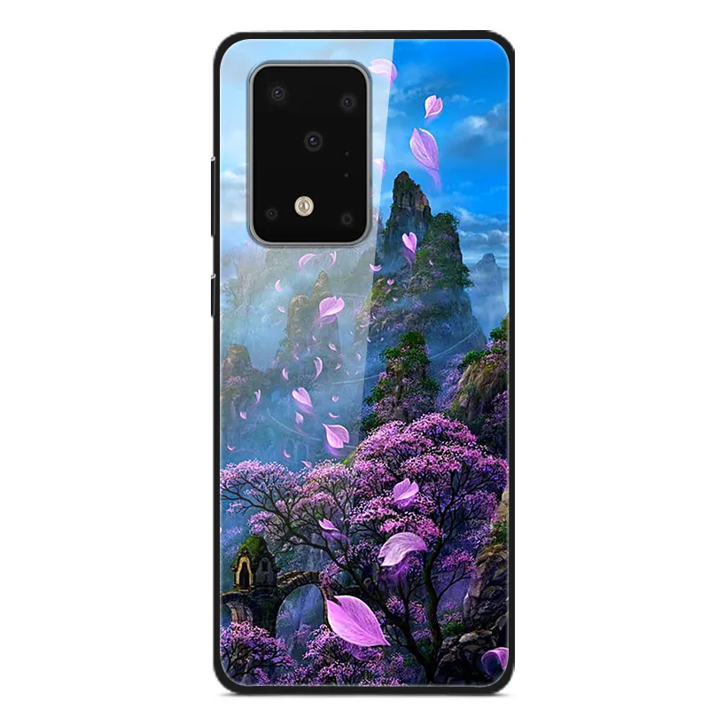 40 Для samsung Galaxy S11 Plus S11E чехол из закаленного стекла жесткий чехол для телефона для samsung Galaxy S11 S11Plus TPU бампер чехол s - Цвет: 40