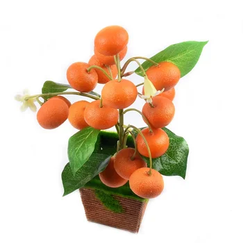 

1PCS Mini Artificial Orange Super Apples Bouquet Foam Plastic Fake Fruit Model Party Kitchen Wedding Decoration Garden Craft