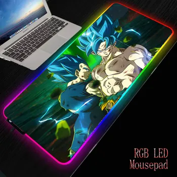 

Dragon Ball Mouse Pad RGB LED Computer Gamer Mousepad Large Game No-slip Mouse Mat Anime Big Mause Pad for PC Laptop