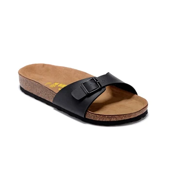 

BIRKENSTOCK Women's Shoes Original Classic Madrid Summer Shoes Men Birkenstock Lazy Sandals 811 Pure Color