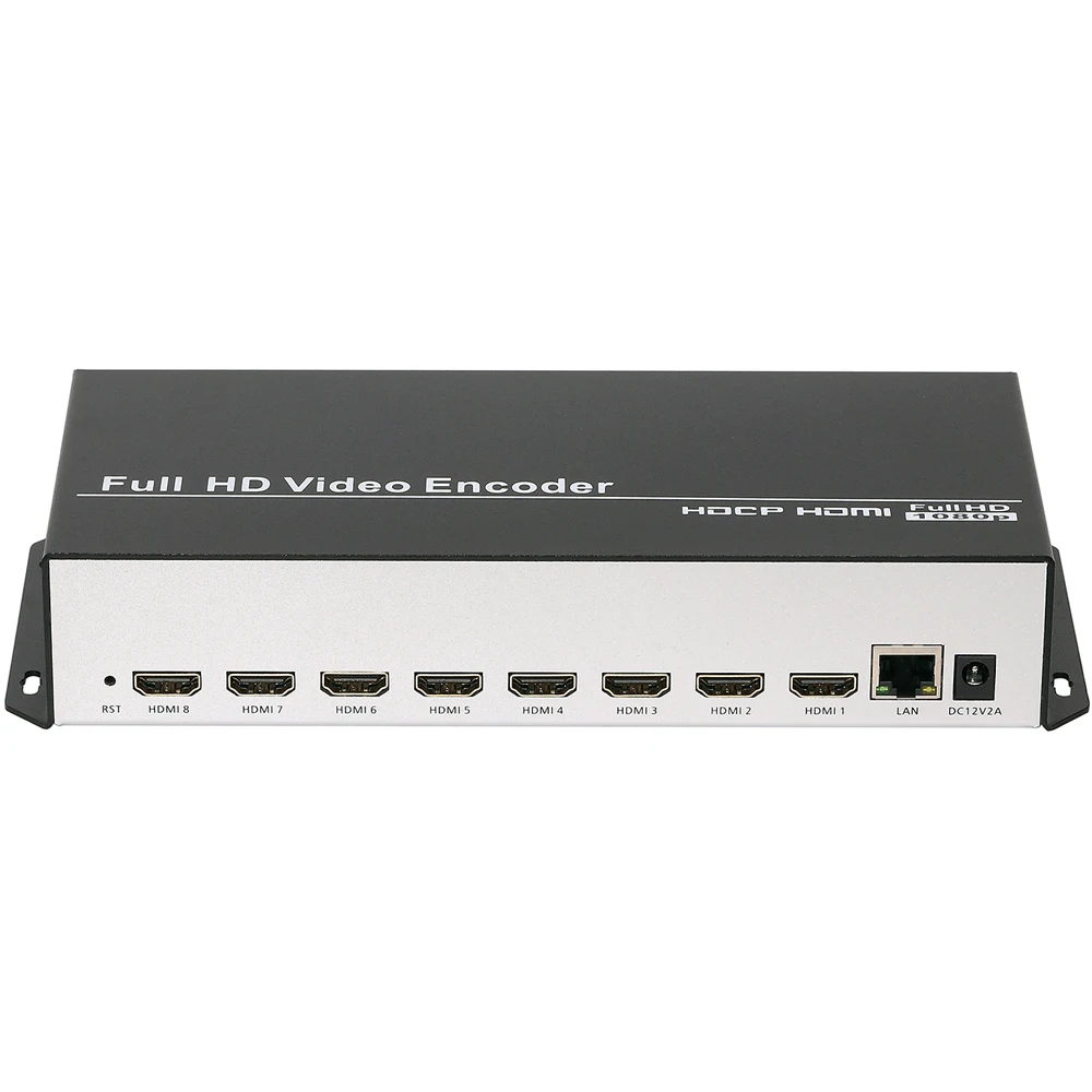 8 в 1 H.264 HDMI к IP видео кодировщик IPTV 8 каналов живого потокового кодировщика HD кодировщики H264 с UDP HLS RTMP RTSP HTTP ONVIF