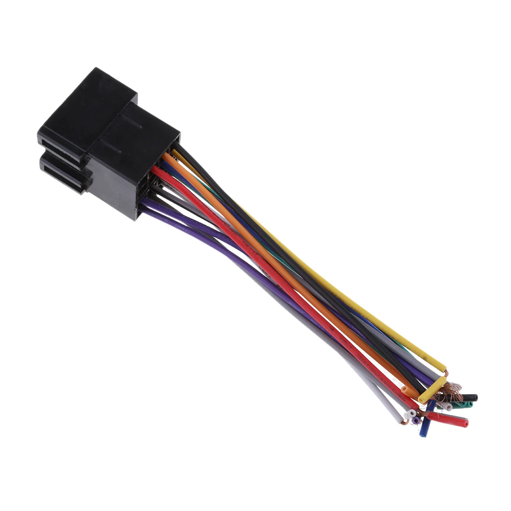 1 Pcs Universal ISO Car Radio Adapter Female Socket Stereo Wire Harness Connector For 1986 & Up Select Vw Vehicles