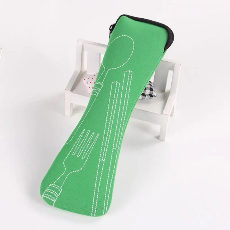 Portable Dishes Tableware Bag Flip Cutlery Case Kitchen Accessories Students Household Utensils Dinnerware Storage Bag Kitchen tableware storage bag