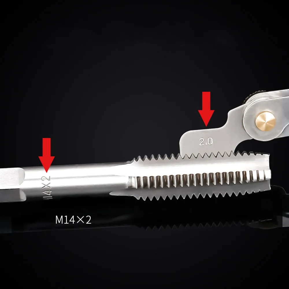 Thread Gauge Carbon Steel 55/60 Degree Metric Inch Thread Plug Gauge Gear Tooth Screw Pitch Gauges