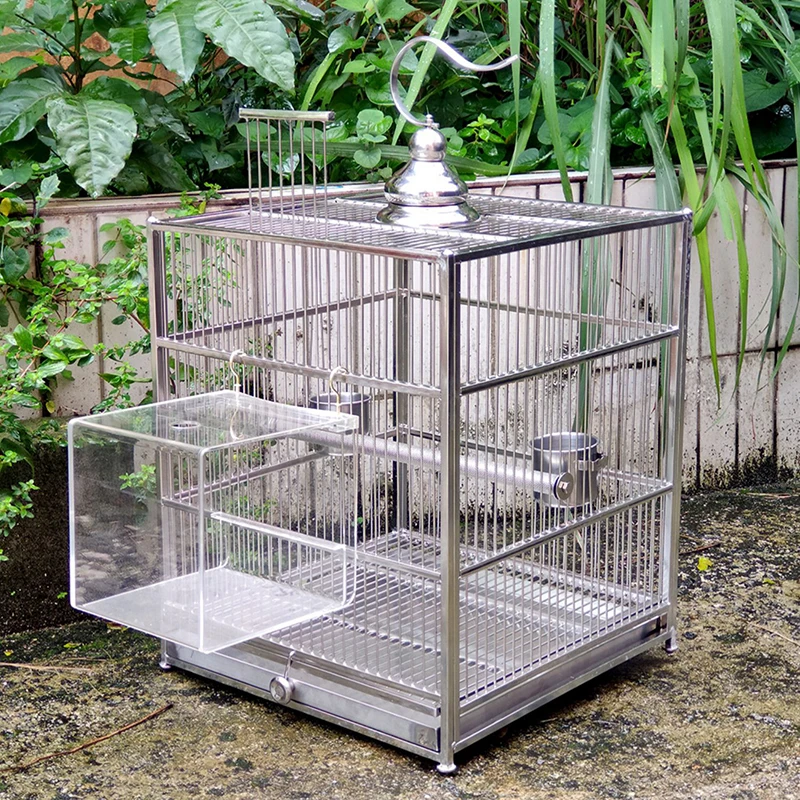 Stainless Steel Square Bird Cage Houses Parrot Cage Bird Cage Outdoor