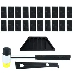 Kit d'installation de plancher en bois stratifié, barre de traction et maillet, outils d'installation de plancher avec entretoises, bloc de taraudage solide 