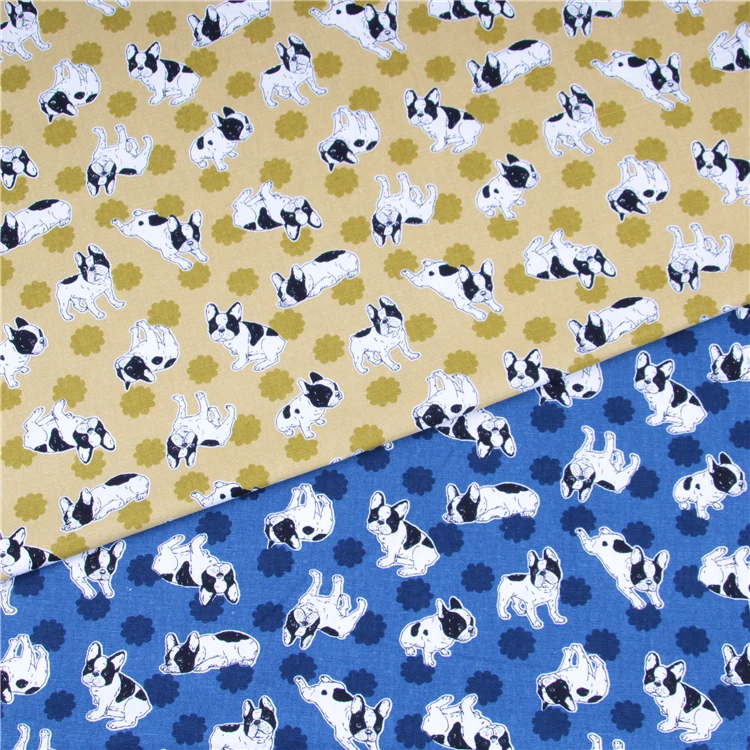 

Tissus Patchwork Free Shipping Free Taiwan Imports Cartoon Printing Pitbull Dog Cotton Cloth Diy Craft Clothing Bag Fabrics