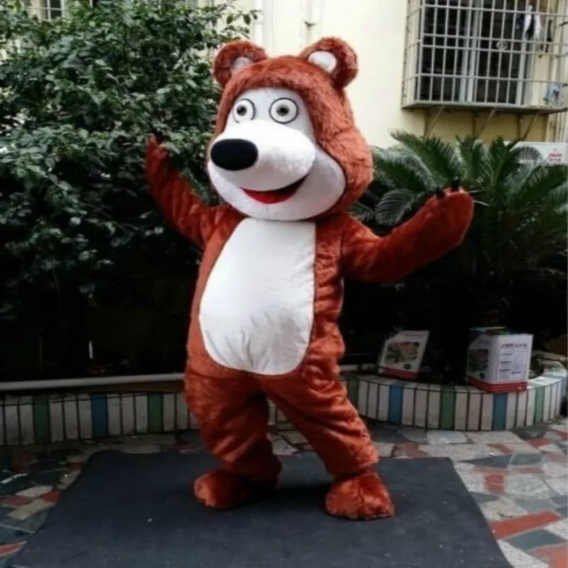 

Halloween Bear Mascot Cartoon Costume Fancy Dress Adults Outfit Ems Shipping New Fursuit Cartoon Carnival Xmas Easter Ad Clothes