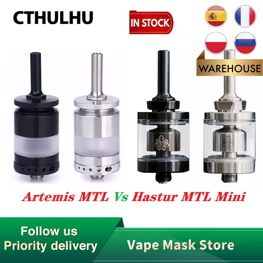 Горячая Распродажа Cthulhu Artemis MTL RTA Tank 2 4 мл 22 мм атомайзер для электронных сигарет с