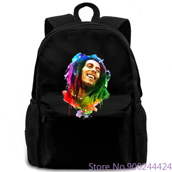 

BOB MARLEY UNIQUE DESIGN Simple women men backpack laptop travel school adult student