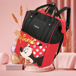 Bolso de maternidad para bebé, mochila de maternidad de Disney, Mickey Mouse, gran capacidad, bolsa de pañales para mamá