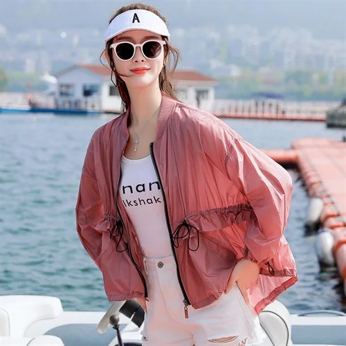 

Sun Protection Clothing Female 2019 Summer New Style Loose Fashion Comfortable Breathable Frilled Ultra-Thin Viscose Coat Cardig