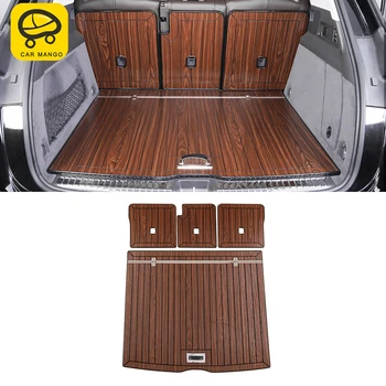

CarManGo Car Trunk Mats Cargo Liner Set Synthetic Wood Tray Wooden Pad Boot Mat Carpets for Mercedes-Benz GLE W167 2019 2020