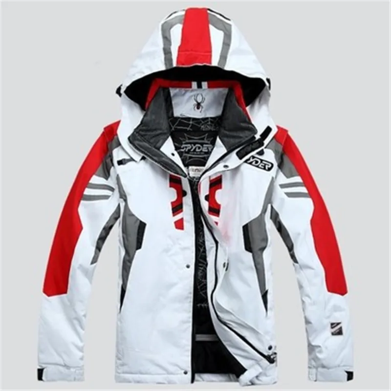 Koop Mannen ski Jas Spider Ski Jas heren Waterdicht Warm Winddicht Ademend Waterdicht Snowboardjack Jaqueta de snowboard