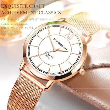 

Watch Women Top Brand Ladies Crystal Watch Rose Gold Steel Mesh Quartz Women Watches reloj para mujer damen uhr luxus montre