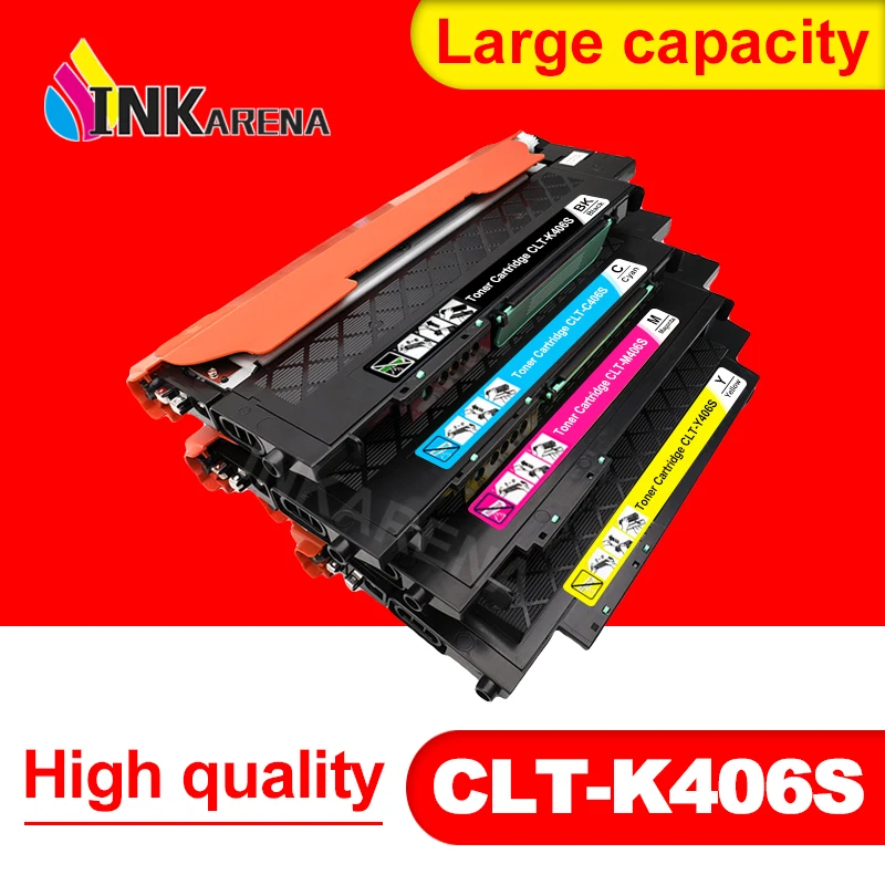 

Совместимый тонер-картридж INKARENA для Samsung 406s k406s CLT-406S C406S Y406S CLT-K406S 365w 366W CLP-360 C460FW