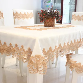 

European fabric tablecloth, lace tablecloth, rectangular coffee table cloth dressing table microwave oven towel
