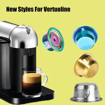 

70ML Reusable Stainless Vertuo Coffee Capsule For Nespresso Vertuoline GCA1 & Delonghi ENV135 Upgraded Coffee Filters