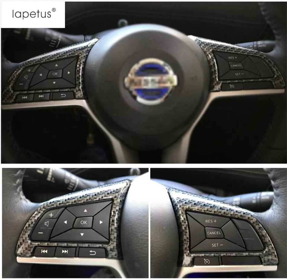 Lapetus аксессуары для Nissan Teana/Altima ABS кнопка литья крышки рулевого колеса комплект отделка матовая/углеродное волокно