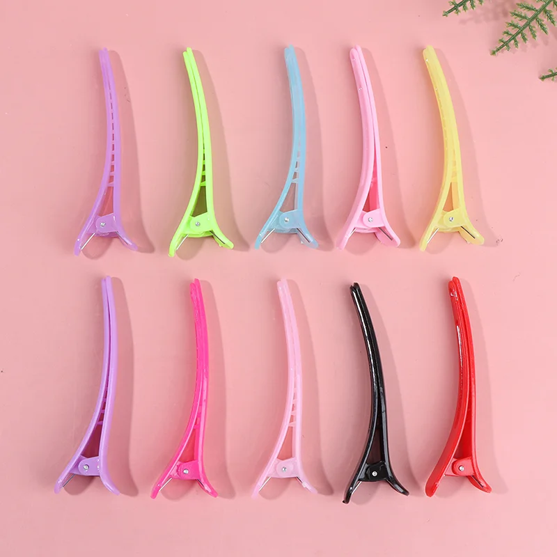 10 stücke Professional Basic Haar Grip Clips Kunststoff Salon Styling Entenschnabel Clip Friseur Schnitte Schneiden Haar Klemmen Clip – Detail 9