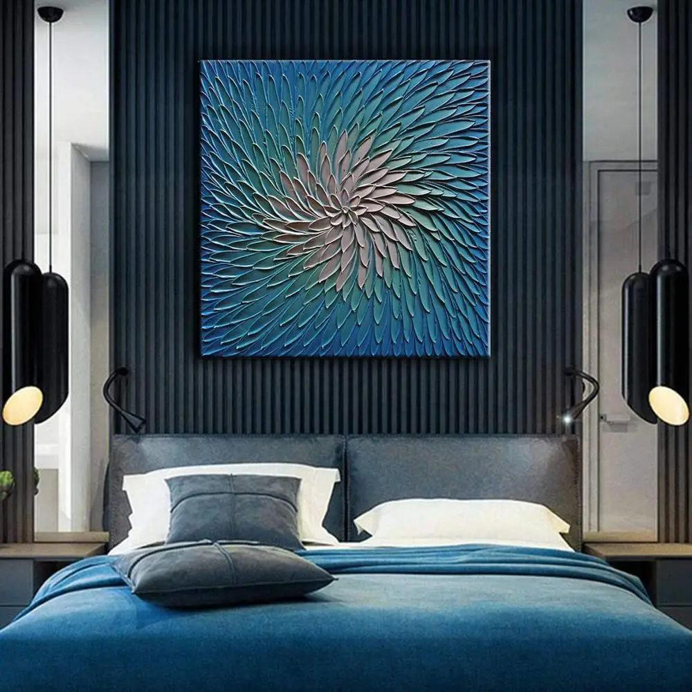 

3D Knife Abstract Oil Painting Hand-painted Wall Art for Home Decor Pictures Modern Hand Painted Oil Painting On Canvas Unframed