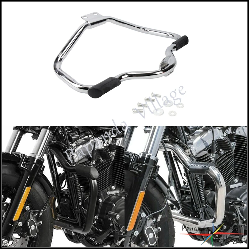 

Motorcycle Highway Crash Bar Engine Guard For Harley Sportster XL1200 Iron 883 XL883N Roadster SuperLow Forty-Eight 2004-2019