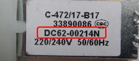 new for Samsung Washing Machine Parts inlet solenoid valve DC62-00214N wd806u2gasd gagd 90k6410ow
