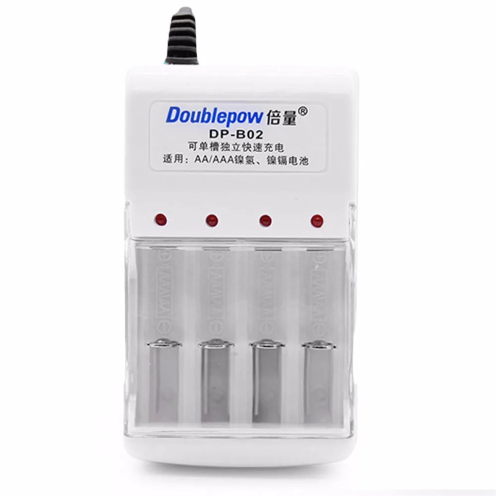 Doulepow 4 слота зарядное устройство аккумулятора зарядка для AA AAA Ni-Cd Ni-mh аккумуляторная батарея