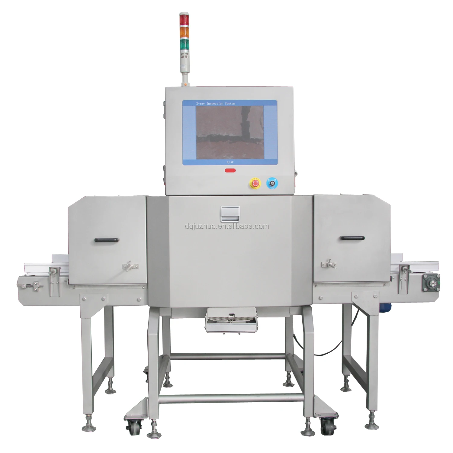 Industrial conveyor belt digital high speed x ray detector inspection