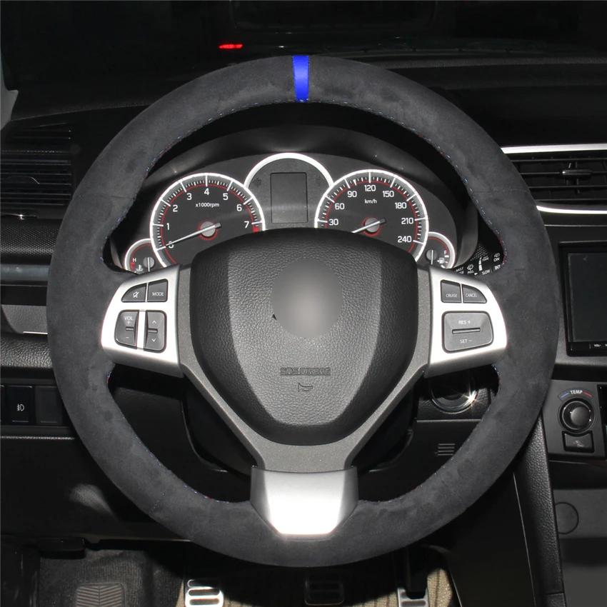 MEWANT-Black-Suede-Car-Steering-Wheel-Cover-for-Suzuki-Swift-Sport-2012-2013-2014-2015-2017-1