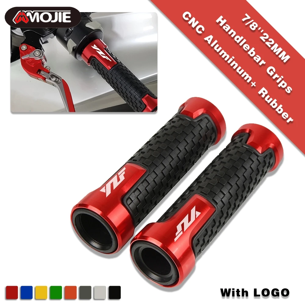 7/8'' 22MM Handle grips handlebar grip For Yamaha YZF R1 R6 YZFR6 R125 YZFR15 R25 R3 Motorbike Hand Grips | Автомобили и