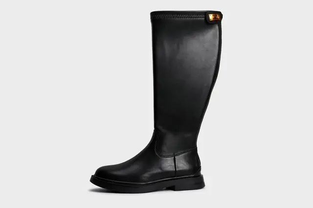 Botas de caballero para mujer, botines grandes de piernas gruesas y largas,  talla grande 41 43, 2021|Botas hasta la rodilla| - AliExpress