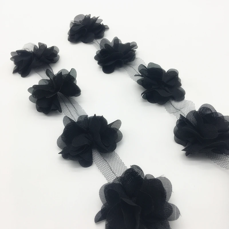 1yard 12pcs Chiffon Fabric for Wedding Dress DIY Sewing