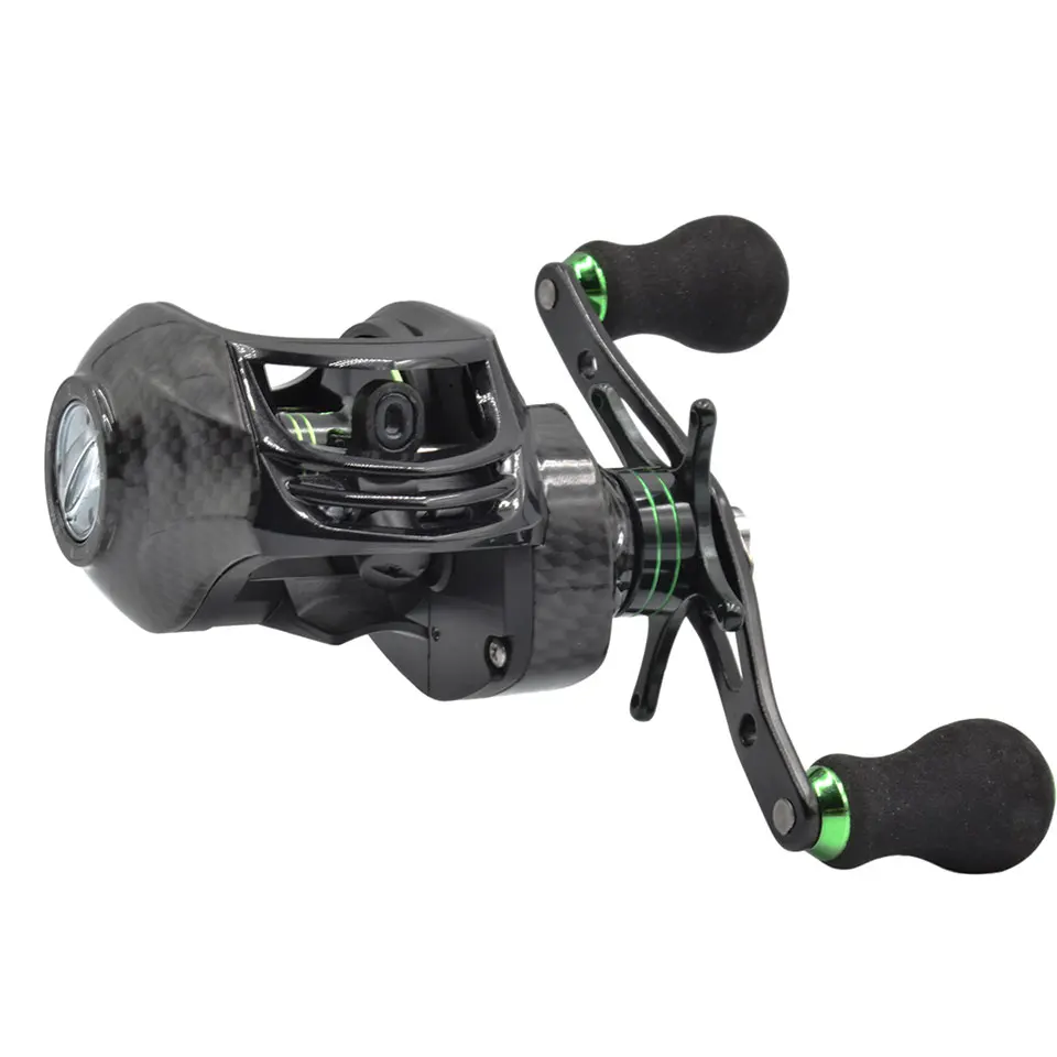 

Fishing Reel Baitcasting Reel Max 5.0kg Power Baitcast Reel 210g Magnetic Brake 7.1:1 Ratio Reels Light Sturdy Carbon Body