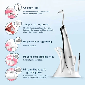 

5-in-1 electric ultrasonic scaler multifunctional universal high-frequency dental scaler for whitening teeth